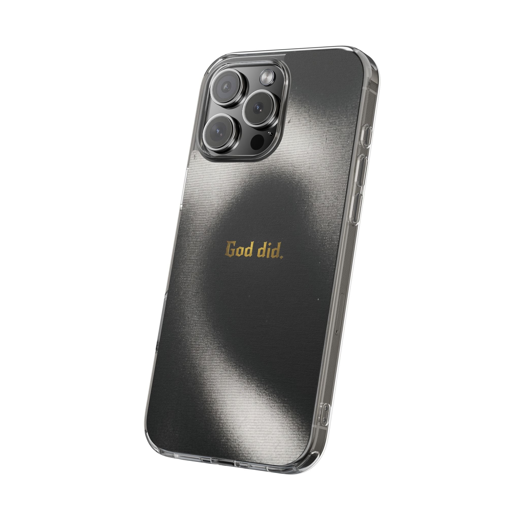 Matte Metallic God Did Phone Case