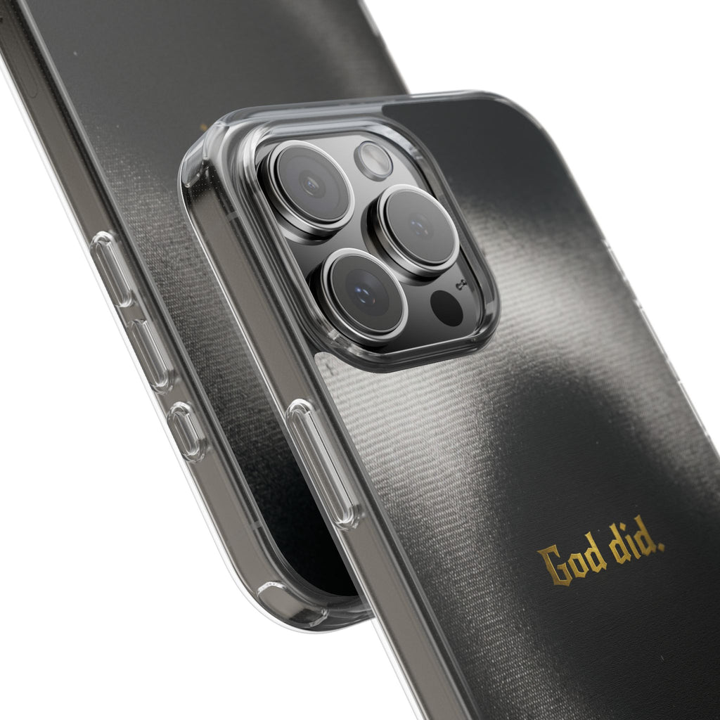 Matte Metallic God Did Phone Case