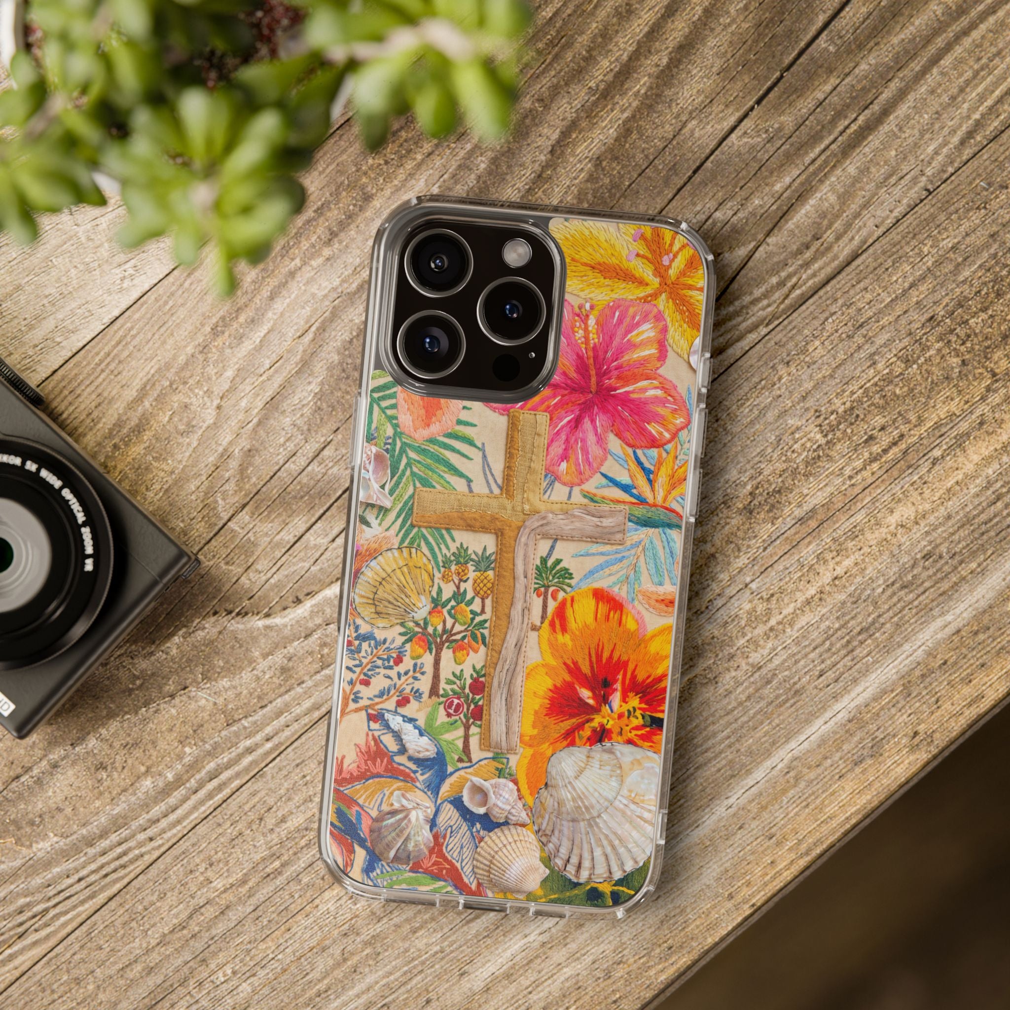 Floral Cross Beach Phone Case