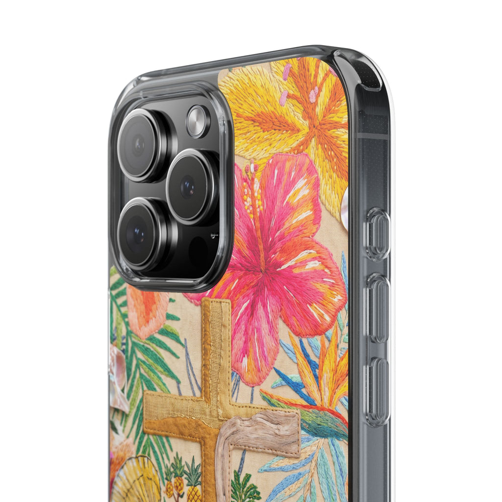 Floral Cross Beach Phone Case