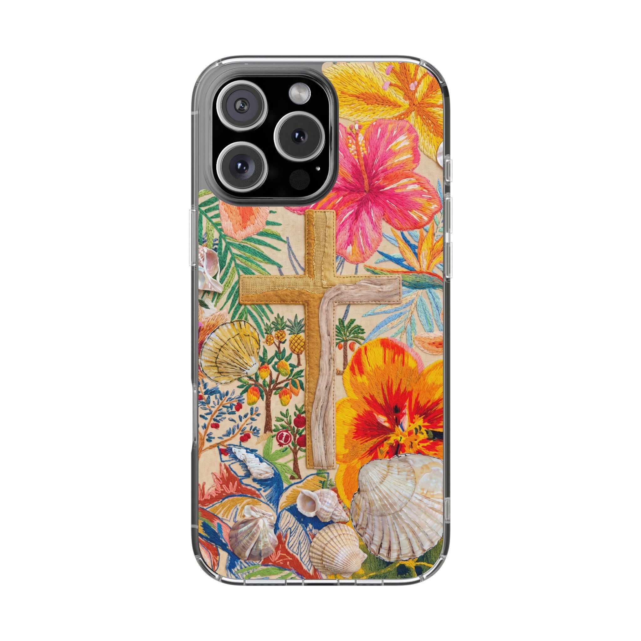 Floral Cross Beach Phone Case