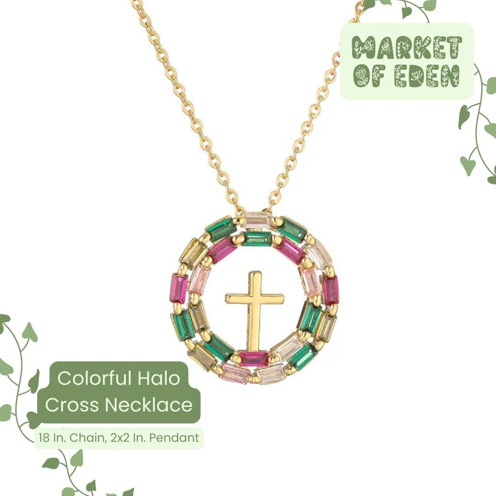 Halo Cross Necklace