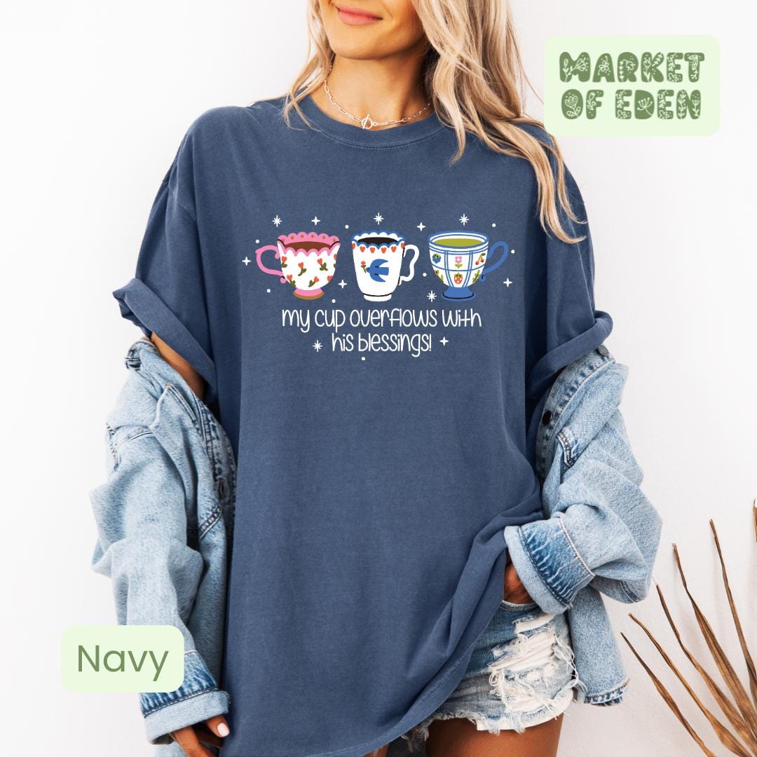 My cup overflows with Blessings! Short Sleeve Tee