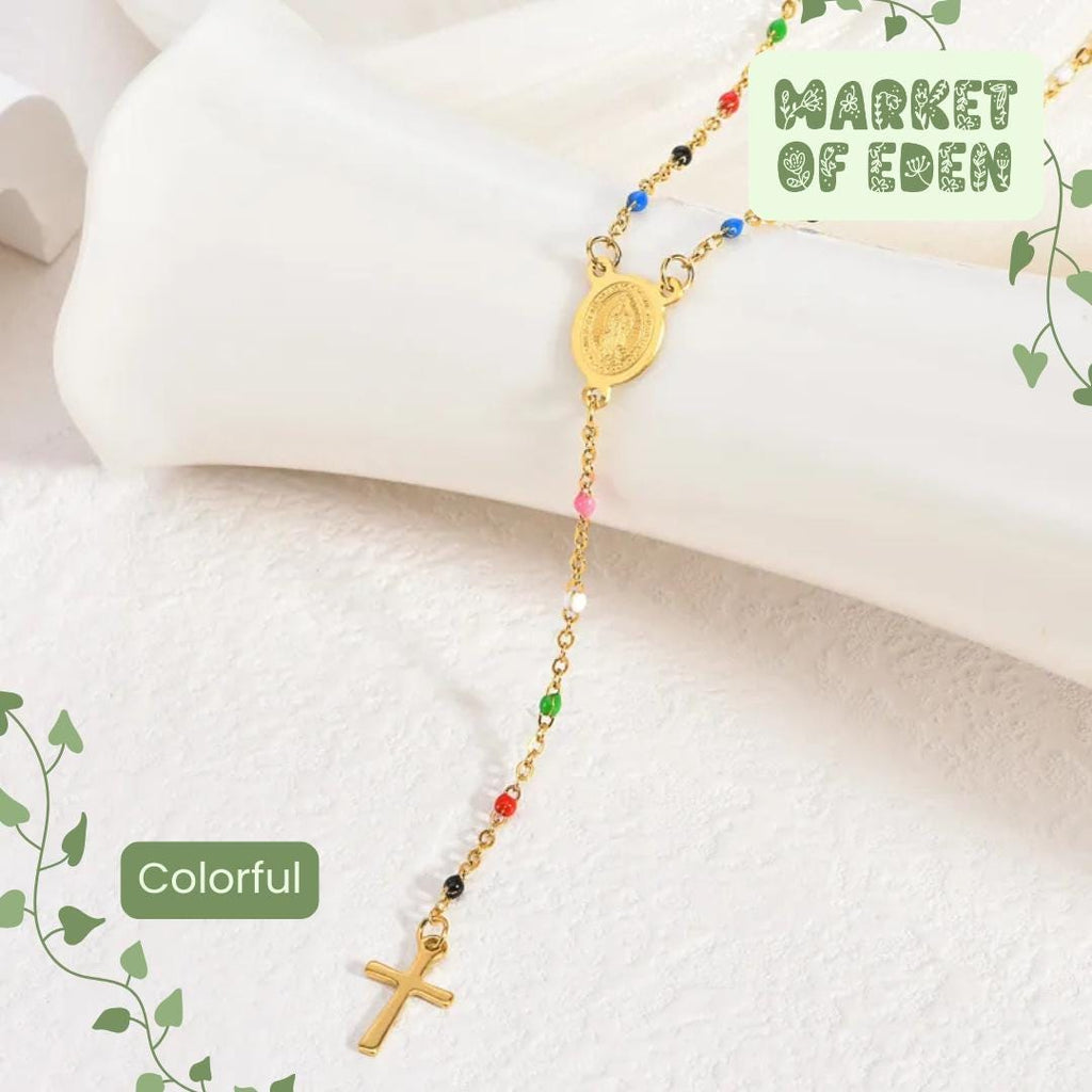 Mini Rosary Necklace