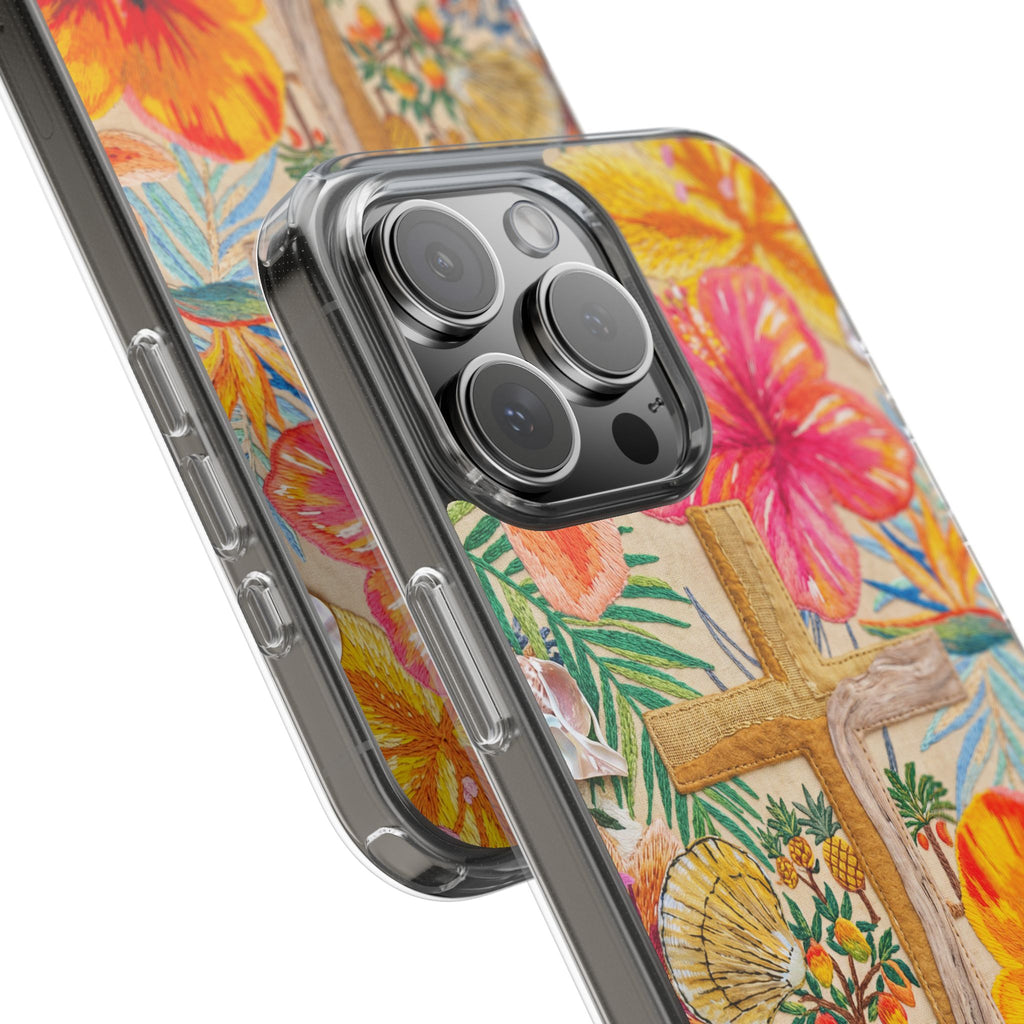 Floral Cross Beach Phone Case