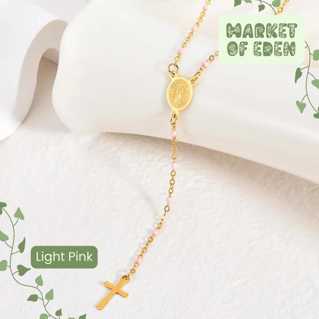 Mini Rosary Necklace