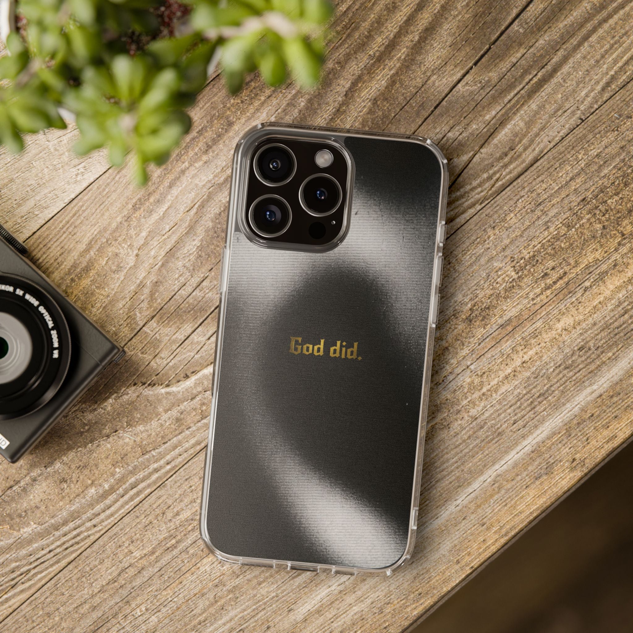 Matte Metallic God Did Phone Case