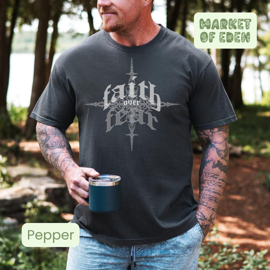 Faith Over Fear Christian Short Sleeve Tee