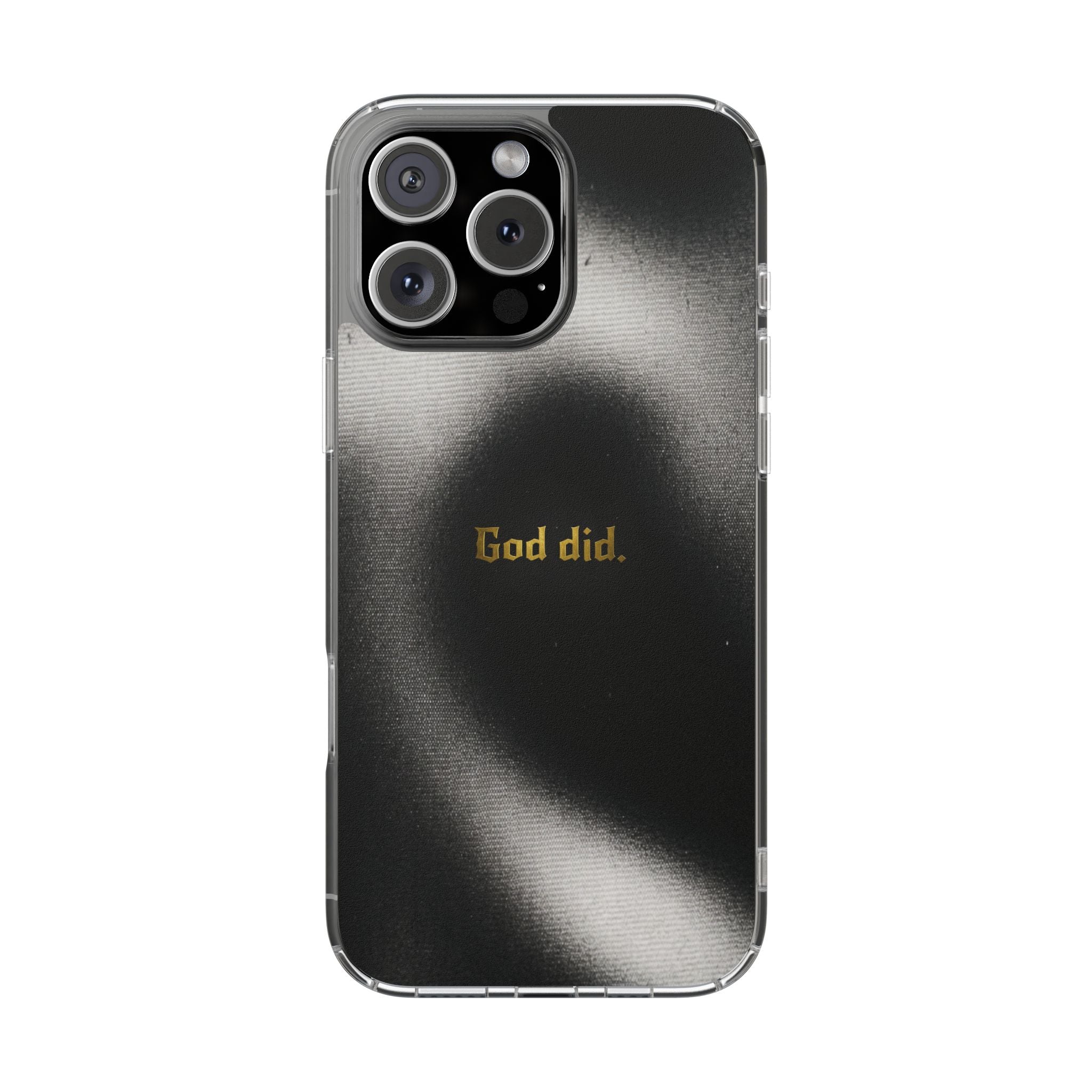 Matte Metallic God Did Phone Case