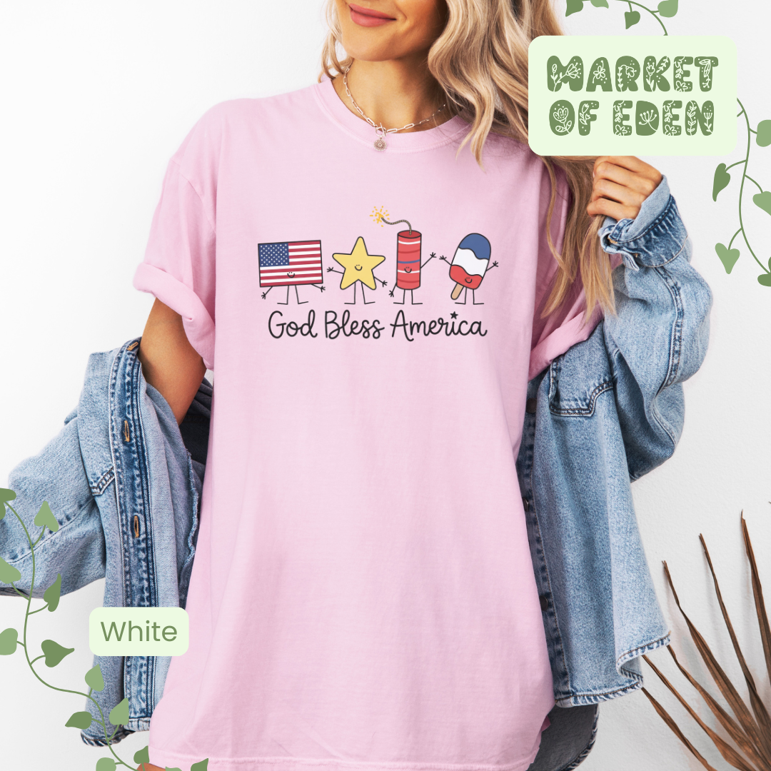 God Bless America Short Sleeve Tee