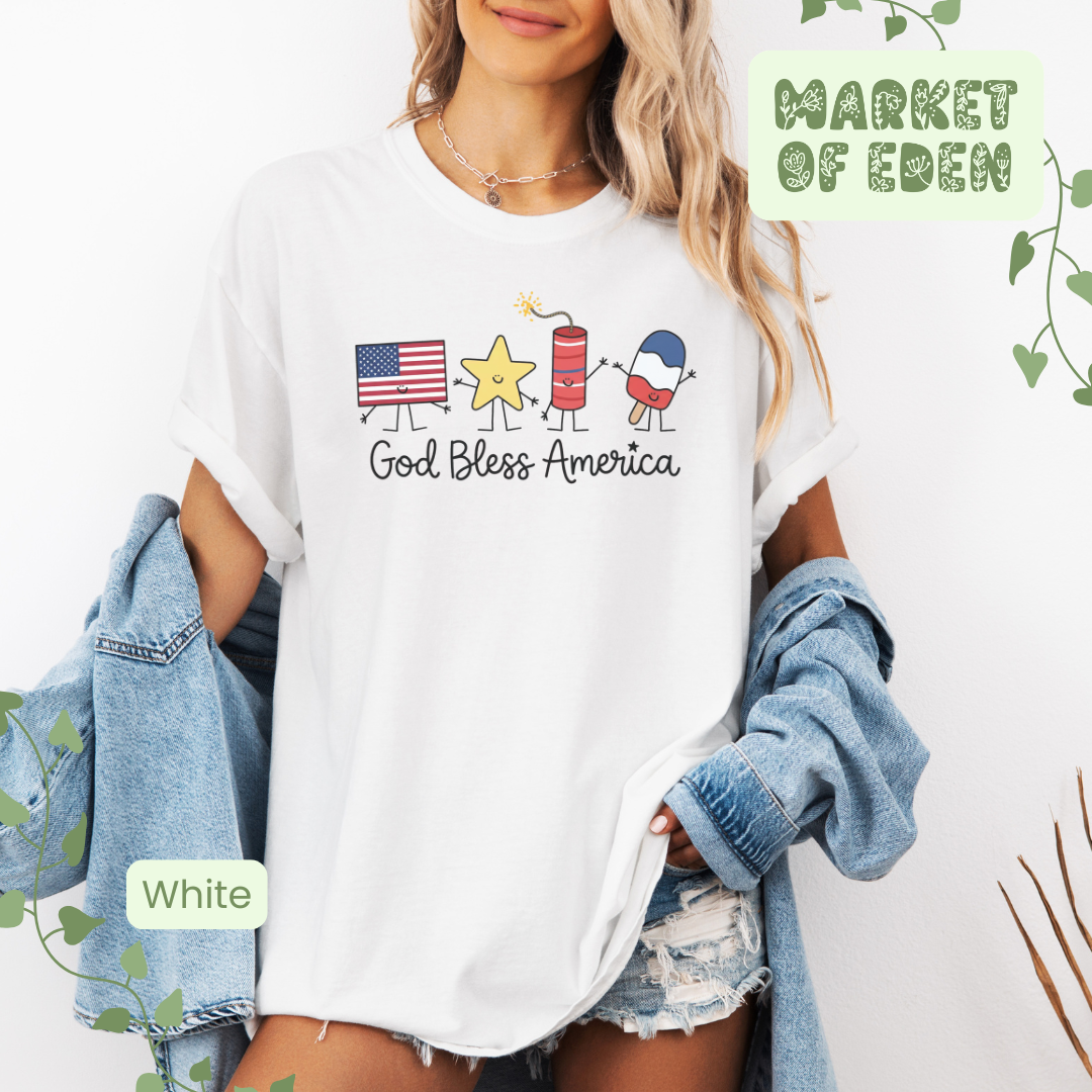 God Bless America Short Sleeve Tee