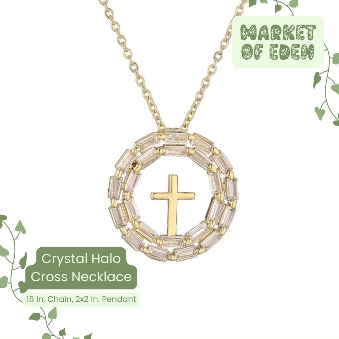Halo Cross Necklace