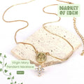 Virgin Mary Double Pendant Necklace