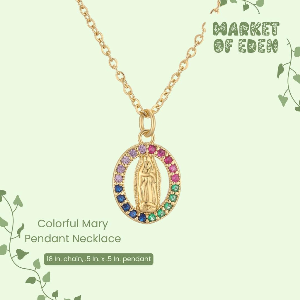 Colorful Dainty Pendant Necklace