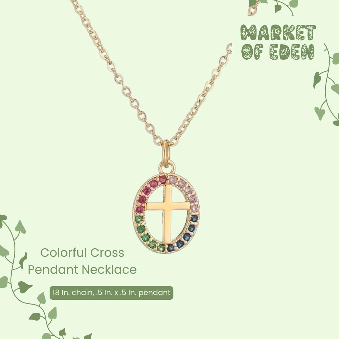 Colorful Dainty Pendant Necklace